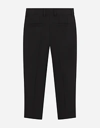 Single-breasted evening suit in stretch woolen fabric
