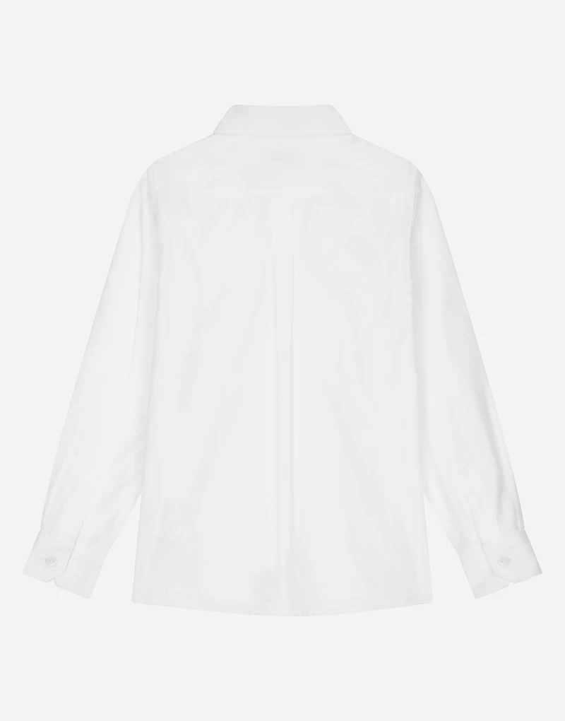 Logo jacquard poplin shirt