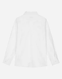 Logo jacquard poplin shirt