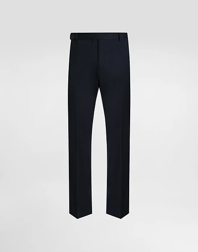 Cotton gabardine cargo trousers