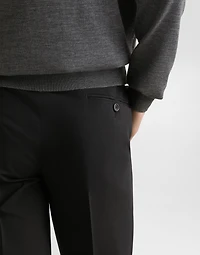 Double-breasted stretch wool Sicilia-fit suit