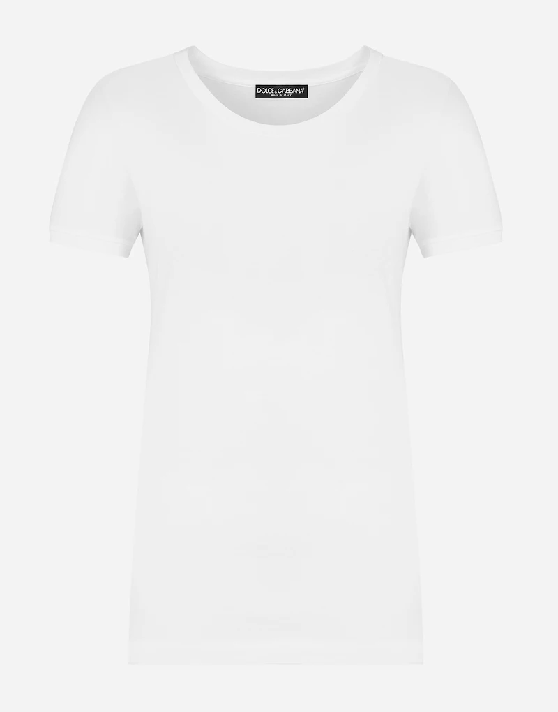 Short-sleeved jersey t-shirt