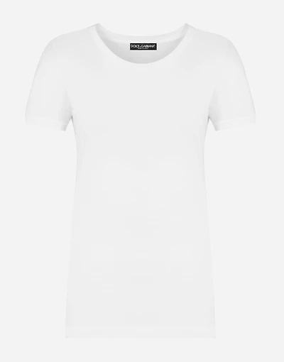 Short-sleeved jersey t-shirt