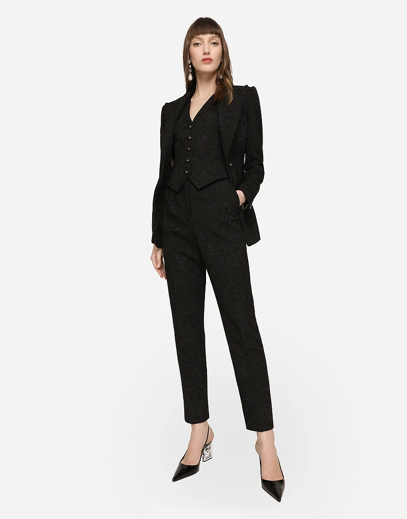 Ornamental jacquard Turlington blazer