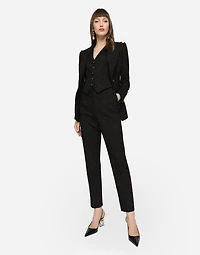Ornamental jacquard Turlington blazer