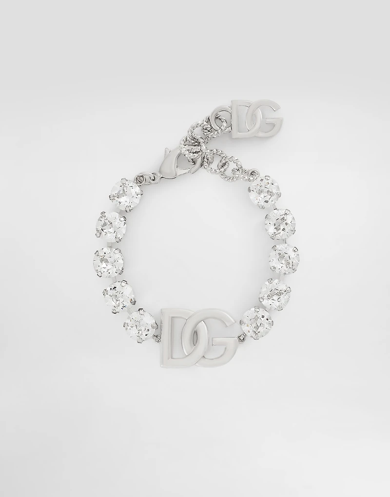 Bracelet with rhinestones and DG logo