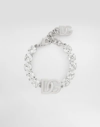 Bracelet with rhinestones and DG logo