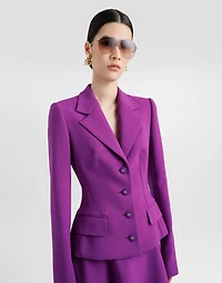 Dolce double crêpe jacket