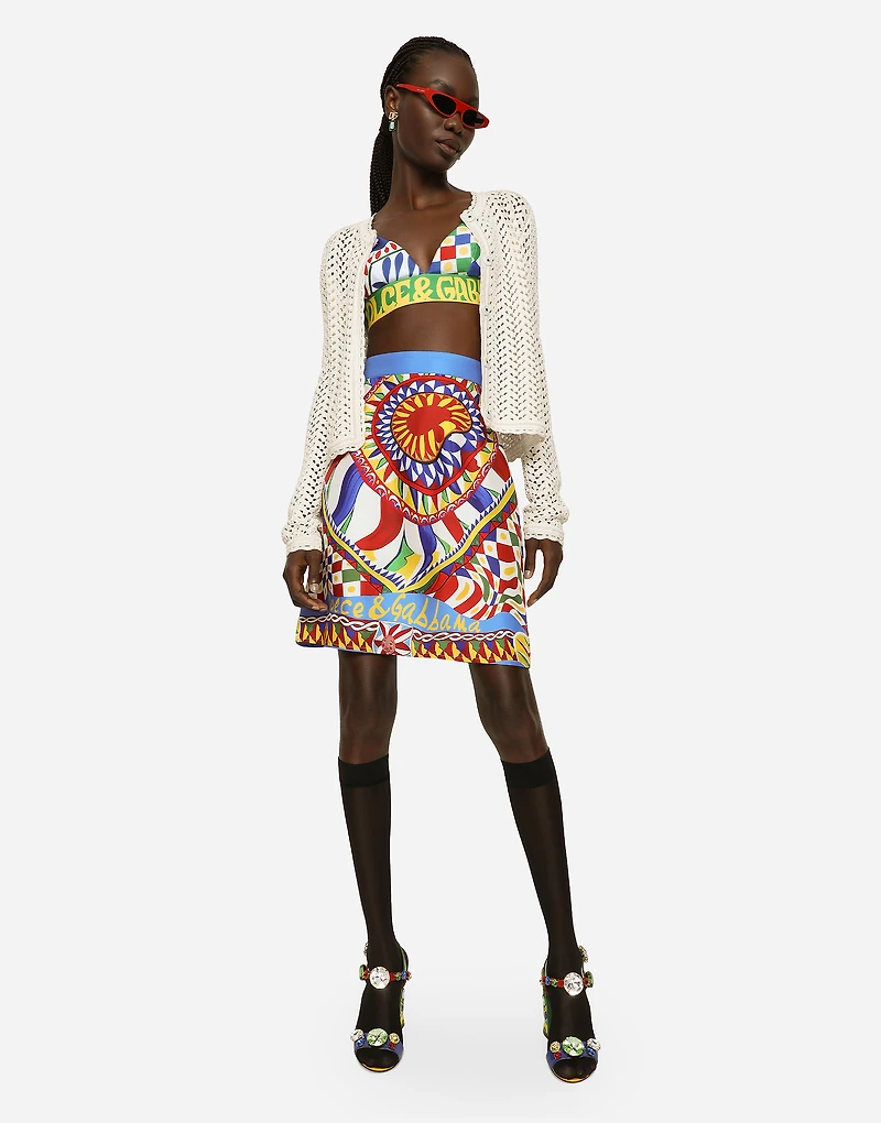Short crochet jacket
