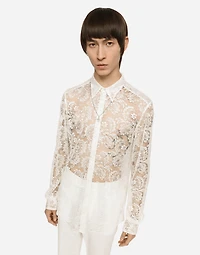 Lace Martini-fit shirt