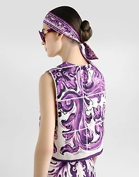Majolica-print mat top