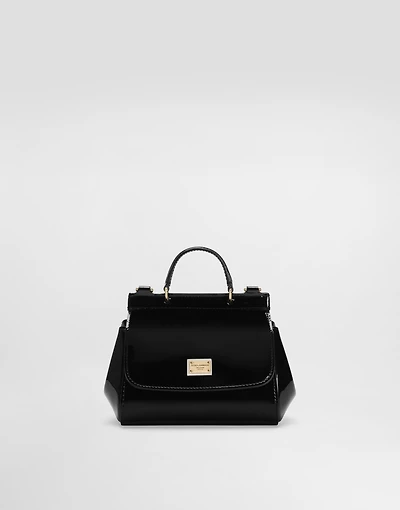 Patent leather mini Sicily bag