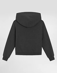 Cotton hooded sweatshirt with DG araldico patch