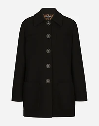 Double crepe peacoat with galalith buttons