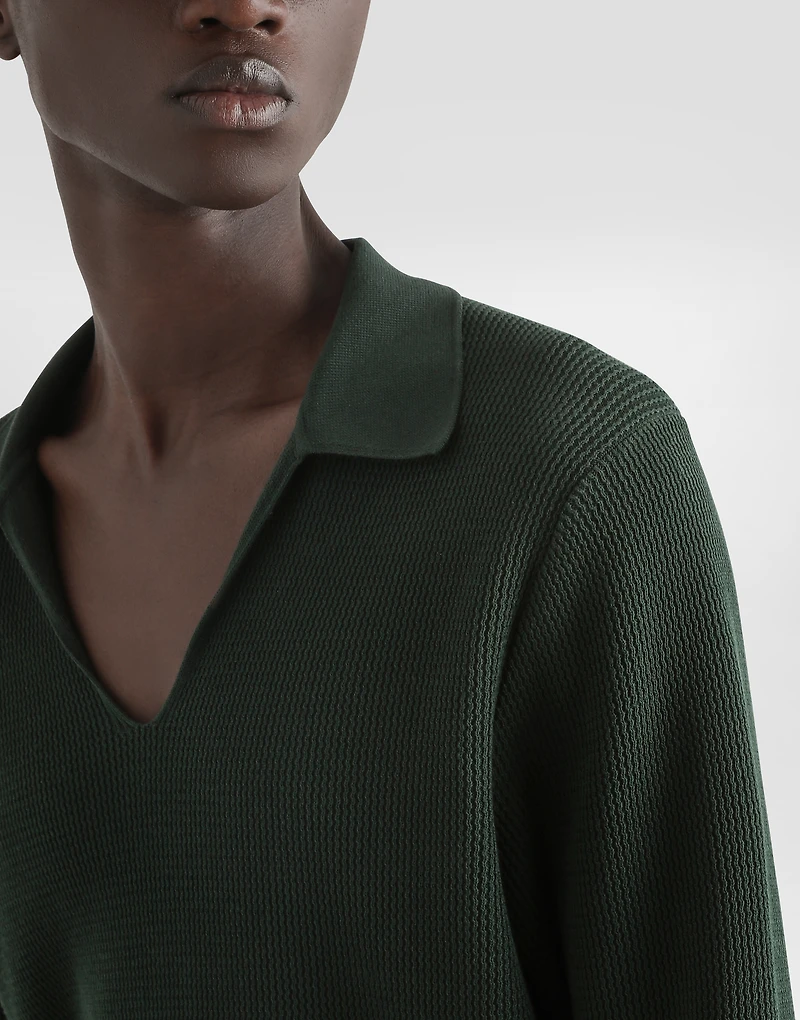 Cotton knit sweater