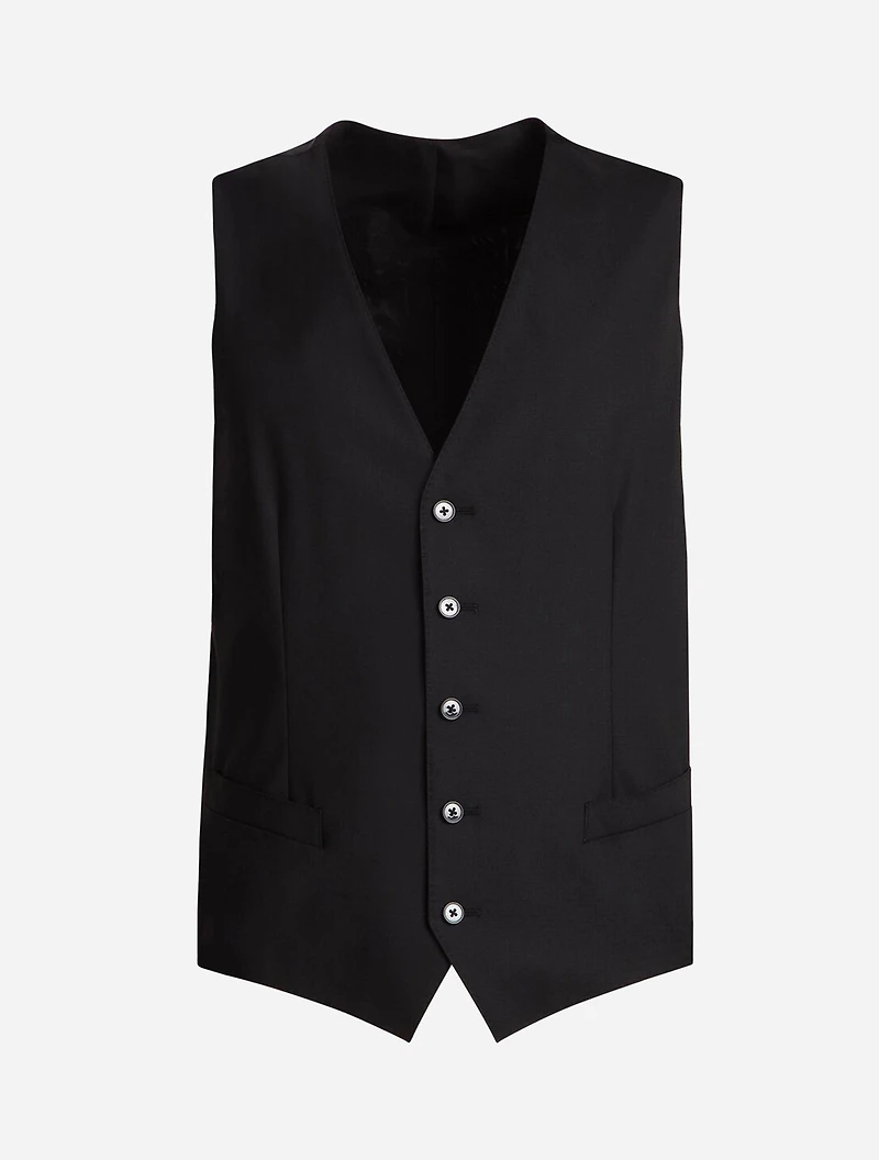 Five button vest wool