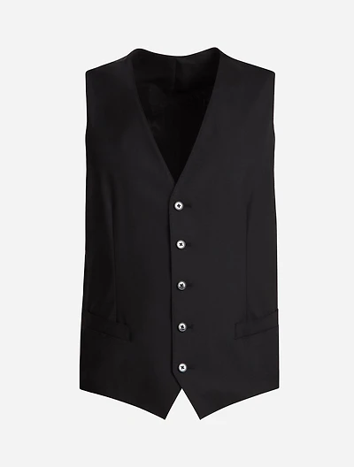 Five button vest wool