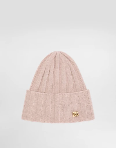 Wide ribbed knitted hat