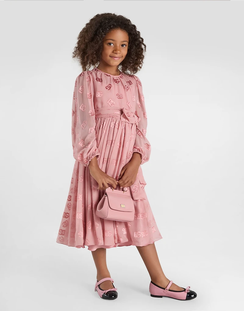 Jacquard dress with DG logo