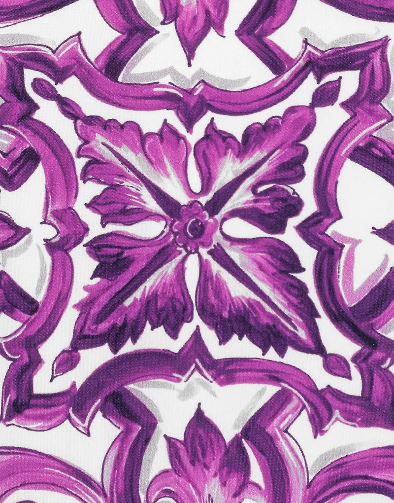 Majolica-print one-piece swimsuit