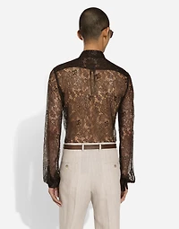 Chantilly lace Martini-fit shirt