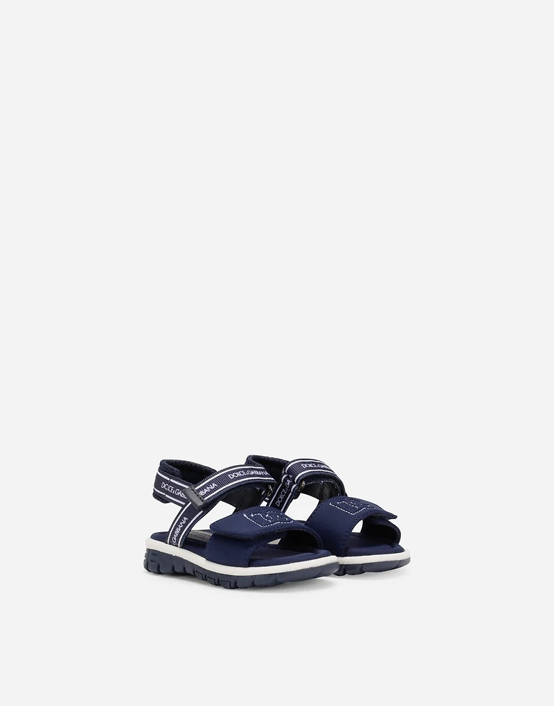 Technical fabric sandals with DG logo