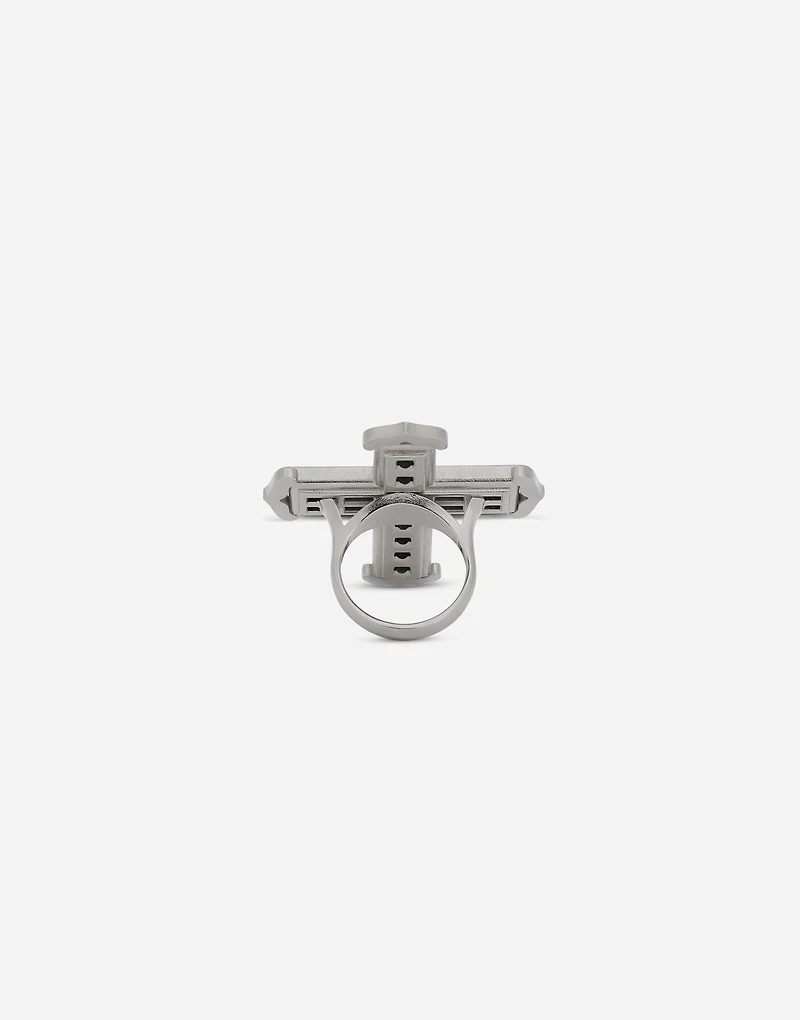 KIM DOLCE&GABBANA Cross ring with rhinestones