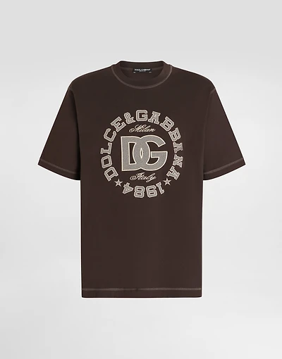 Cotton t-shirt with embroidery