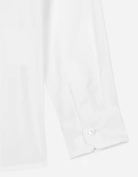 Poplin shirt with DG laurel logo