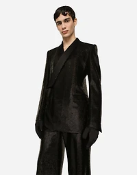 Sequined double-breasted Sicilia-fit tuxedo jacket