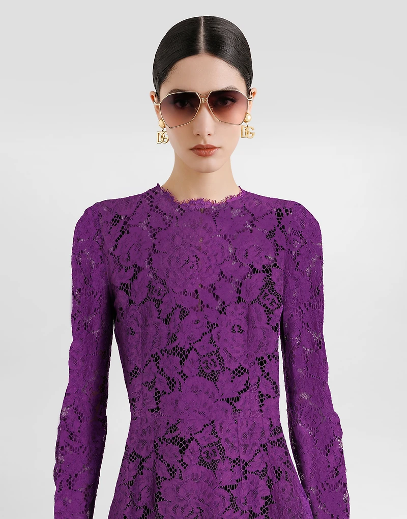 Cordonetto lace sheath dress