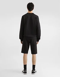Cotton jersey sweatshirt with embroidery