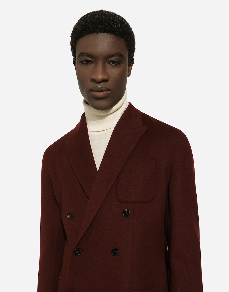 Double-breasted wool Portofino-fit jacket