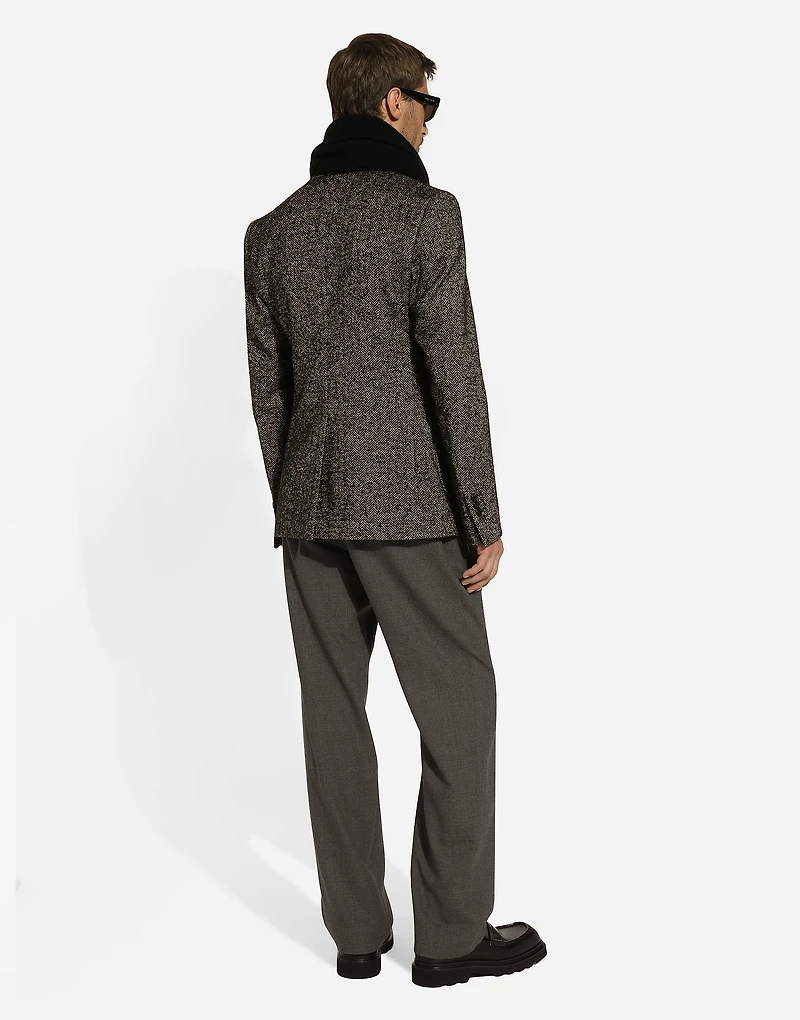 Single-breasted wool Portofino-fit jacket