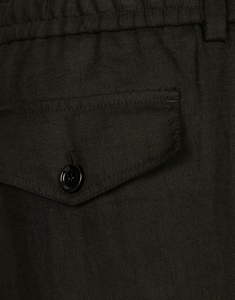 Linen cargo shorts