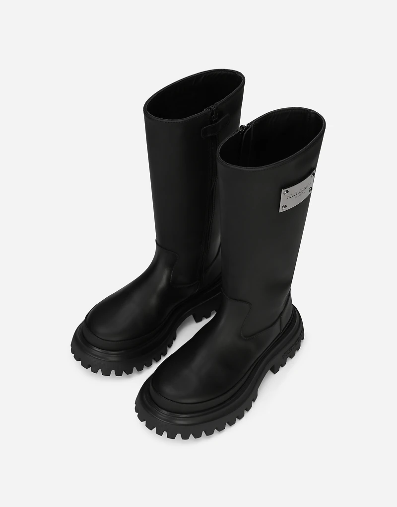 Calfskin boots