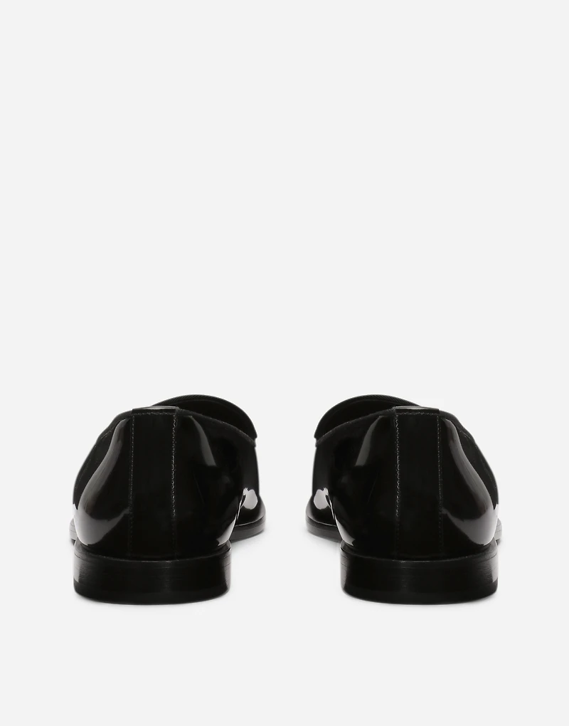 Polished calfskin slippers