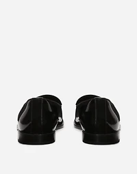 Polished calfskin slippers
