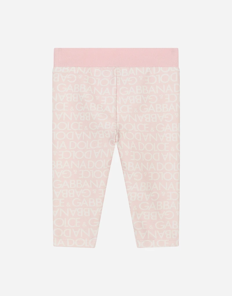 Interlock leggings with all-over logo print
