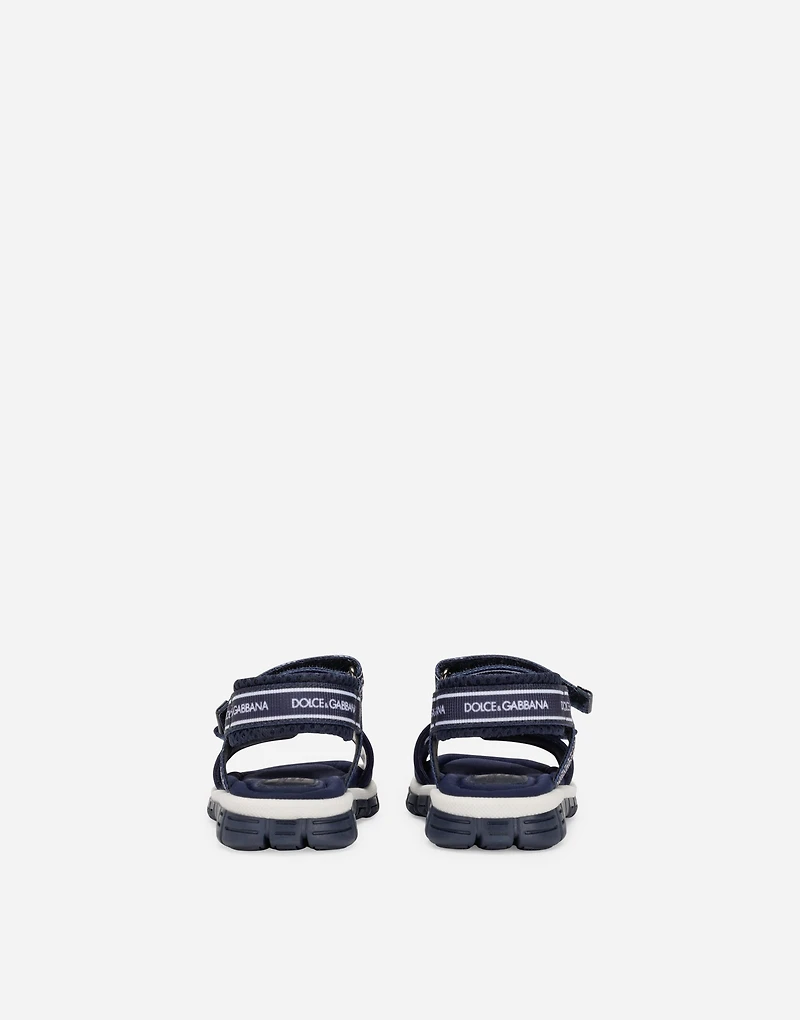 Technical fabric sandals with DG logo