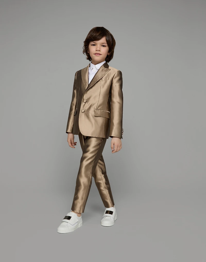 Logo jacquard poplin shirt