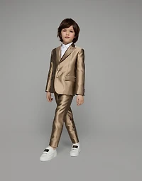 Logo jacquard poplin shirt