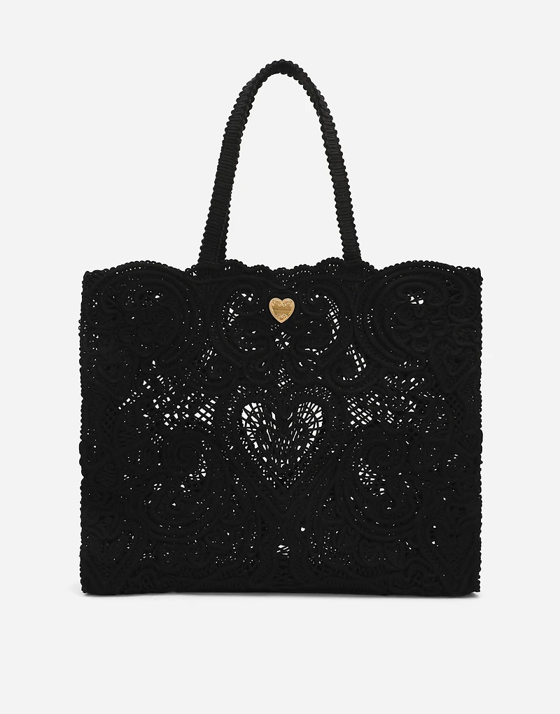 Large cordonetto lace bag