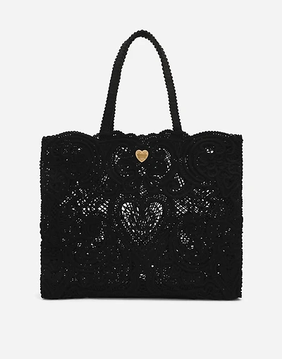 Large cordonetto lace bag