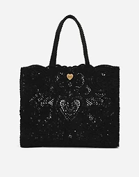 Large cordonetto lace bag