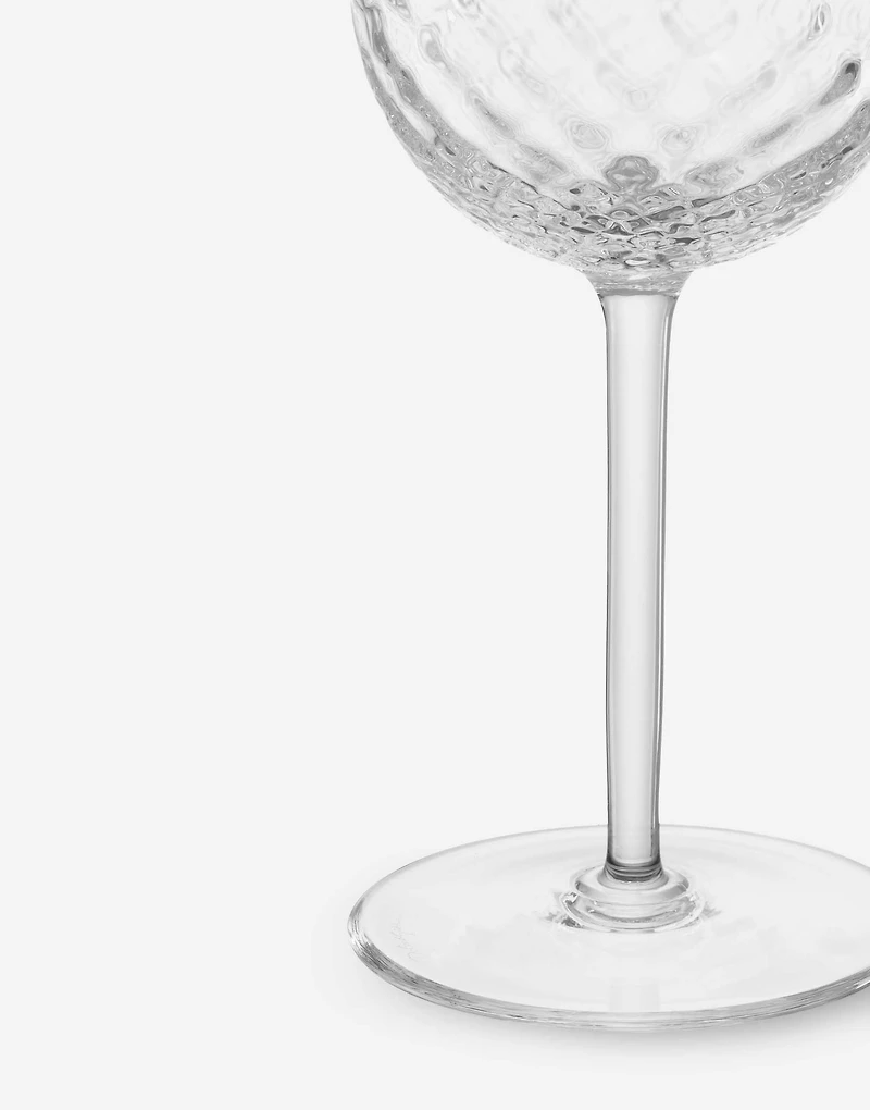 Hand-Blown Murano Red Wine Glass