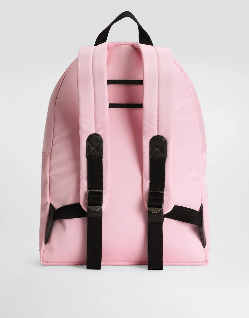 Nylon backpack with DG rubber patch