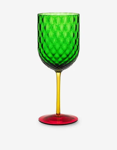 Hand-Blown Murano Red Wine Glass