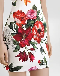 Flower-print dress