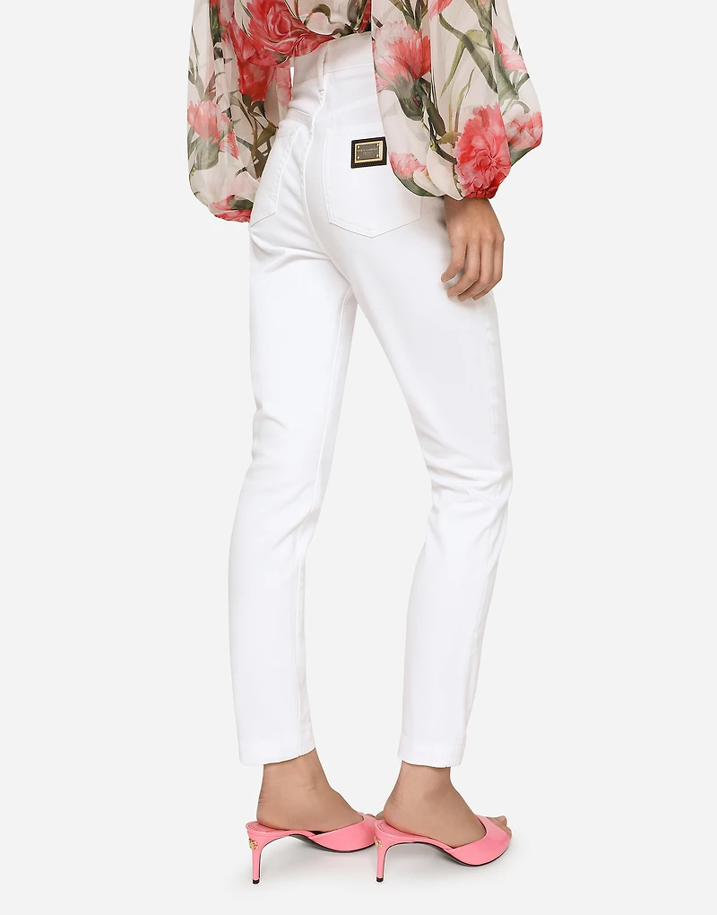 White denim Audrey jeans